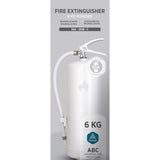 Brandsläckare,Design by Housegard, 6 kg pulver PE6HRA, Vit
