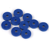 Gummibricka 6x20mm Blå 10-Pack