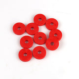 Gummibricka 6x20mm Röd 10-Pack