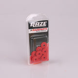 Gummibricka 6x20mm Röd 10-Pack