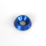 Försänkt Aluminiumbricka 6x18mm Blå 10-Pack