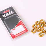 Försänkt Aluminiumbricka 6x18mm Guld 10-Pack