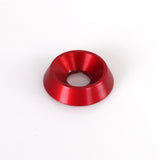 Försänkt Aluminiumbricka 6x18mm Röd 10-Pack