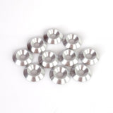 Försänkt Aluminiumbricka 6x20mm Silver 10-Pack
