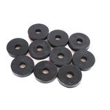 Gummibricka 6x20mm Svart 10-Pack