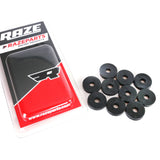 Gummibricka 6x20mm Svart 10-Pack