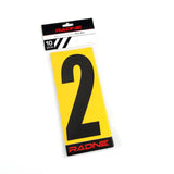 Siffror Karting Svart Gul bakgrund 10-pack