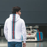 Hoodie Martini Big Stripes Vit