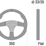 Ratt Sparco Mod. R350 Läder